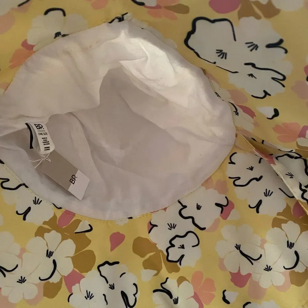 NWT Nordstrom BP Floral Bucket Hat / Beach Hat